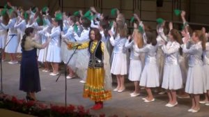 Башкирская народная песня "Шаль вязала". Ансамбль хора "Веснянка", солистка Катя Егорова.
