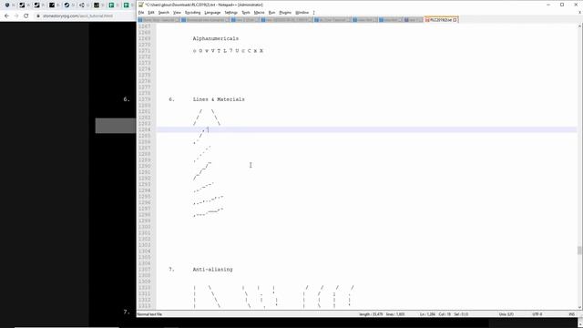 ASCII-art Techniques & Animation Tutorial - Part 1