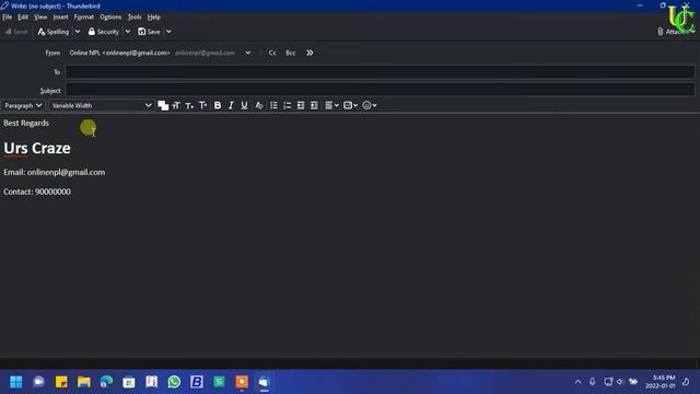 How To Add Email Signature For Email In Mozilla Thunderbird With Image Of Logo Or Visiting Card смотреть онлайн
