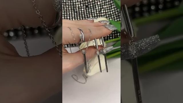 Комплект "СПИЧКА" ИЗ СЕРЕБРА 925 пробы смотреть онлайн