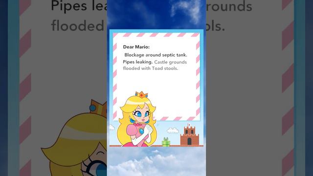 Peach's Royal Letter #nintendo #mario