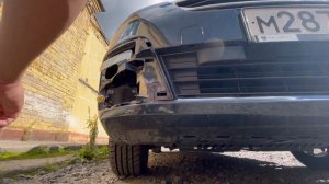 Peugeot Partner 3 замена и установка лампы в ПТФ на LED