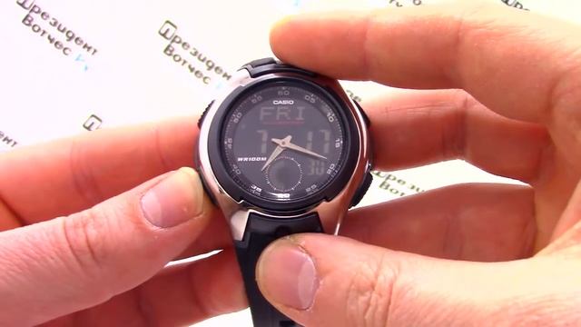 Часы Casio Illuminator AQ-160W-1B [AQ-160W-1BVEF] - Видео обзор от PresidentWatches.Ru смотреть онлайн
