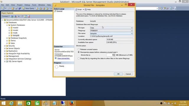 SQL Server DBA Tutorial 46-How to Reduce TempDB Size without Restarting SQL Server Services