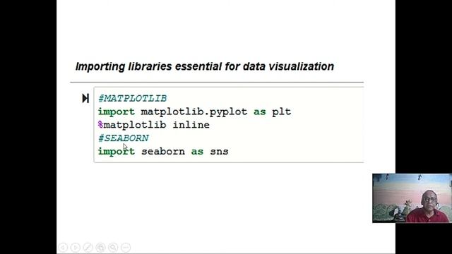 Matplotlib (Matlab like GUI) Seaborn Numpy | 9-Dec-20 online class ...