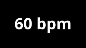 60 bpm tempo ' drum beat ' metronome 4/4