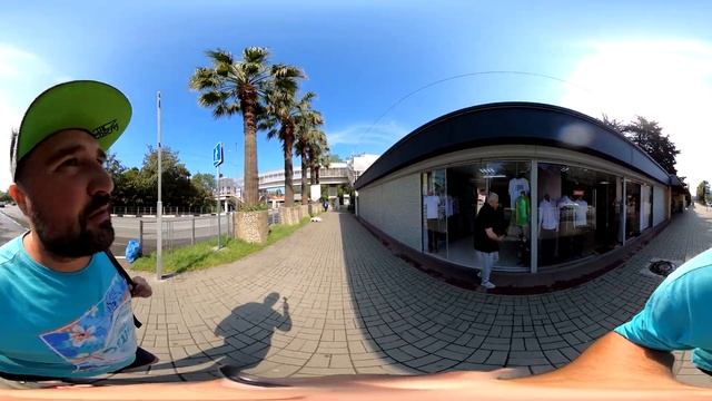 360° Сочи Лазаревское 2021, путь к морю от ул. Аэродромная к центральному пляжу, погода в мае.