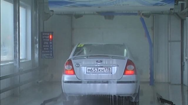 Автоматическая бесконтактная портальная контурная мойка на АЗС, летний сезон