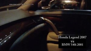 Honda Legend KB1 3.5 stock vs BMW 540i