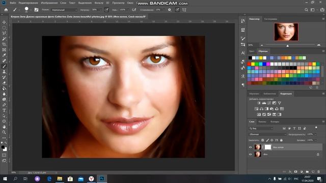 Ретушь лица в программе Photoshop смотреть онлайн