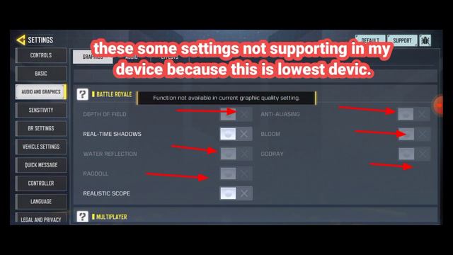 call of duty mobile Audio and Graphics Settings 2023 || Season 2