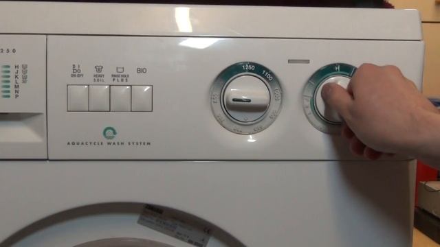 Zanussi Aquacycle FLS1383 Washing Machine : All programs and options смотреть онлайн