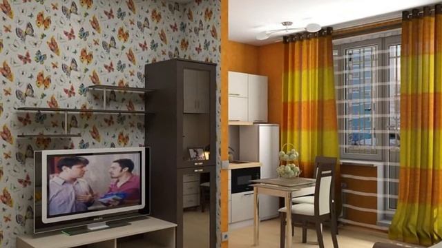 Дизайн студии 26 кв м * С ценами на ремонт? смотреть онлайн