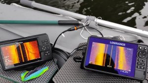 HDS-7 LIVE с датчиком Active Imaging 3-в-1, GARMIN 7SV VIVID GT52 колонны моста.