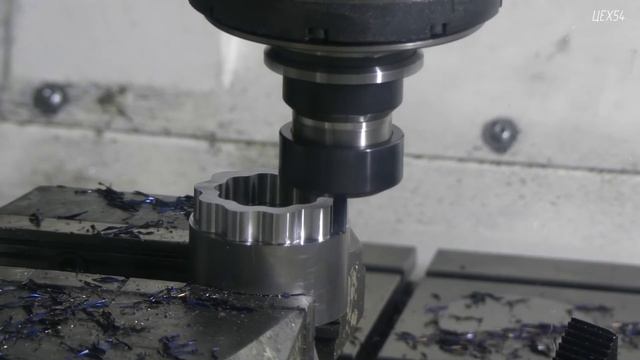 Высокоскоростная обработка стального циклоидального колеса на трехкоординатном фрезерном станке смотреть онлайн