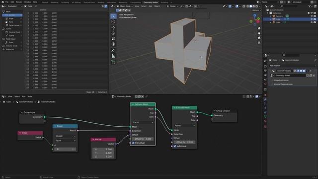 Almost Everything about Extrude Mesh node (Blender) смотреть онлайн