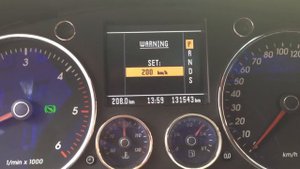 Ограничение скорости на VW Touareg