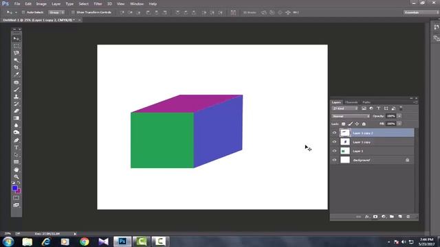Photoshop CC Tutorials in Telugu 11 3D-QUBES  computersadda.com