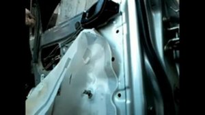 Как снять извлечь заменить стекло задней двери DAEWOO LANOS(SENS)demontaz zamiana szyby drzwi tyl