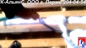 Пеноизол крыша бани часть 2