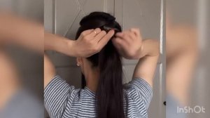 Высокий хвост на длинные волосы✨