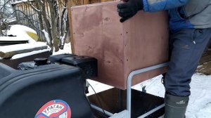 Изготовление кофра (ящика) для МОТОБУКСИРОВЩИКА УРАГАН за 500 р. Первый выезд, обкатка, впечатления