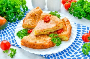 КАК ПРИГОТОВИТЬ ЗАЛИВНОЙ ПИРОГ С КАПУСТОЙ НА МАЙОНЕЗЕ