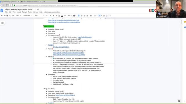 Kubernetes SIG CLI 20190911 смотреть онлайн