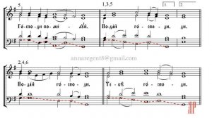 ПРОСИТЕЛЬНАЯ ЕКТЕНИЯ, С.Трубачева - Басовая партия