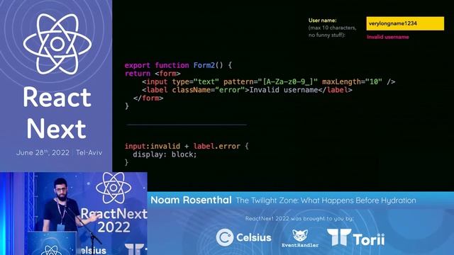 Noam Rosenthal @ ReactNext 22 - The twilight zone: what happens before hydration смотреть онлайн