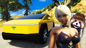 ТАКСИСТ НА ТЕСЛА РАЗВЁЛ ДЕВУШКУ в ГТА 5 РП