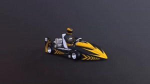 1 Low Poly Kart With Player 18