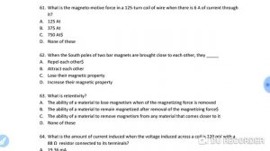 KPTCL AE EE(ELECTRICAL) PREVIOUS YEAR PAPER / OLD PAPER / ANSWER KEY