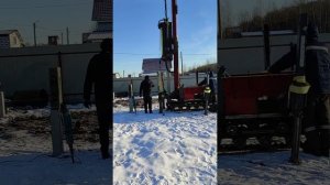 Начало строительства дома "Лидер 8"из клееного бруса компанией "Терем" .