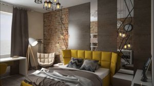 Спальня в стиле Лофт/*Дизайн интерьера и ремонт*