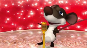 Крыса с микрофоном поет