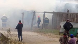 Р П  Николаевка Ульяновская обл  Пожар !