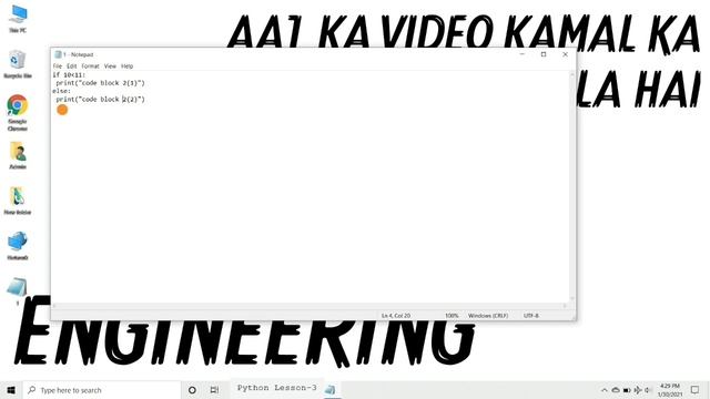 Python Indentation Explained in Hindi l Python Tutorial For Beginners