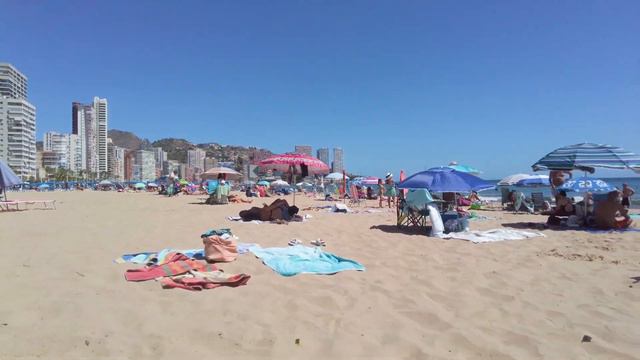 Benidorm - Big Bity Beach 2023 - Summer Virtual Walking Tour Spain,4K 60FPS смотреть онлайн