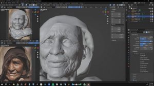 Sculpting a portrait in Blender