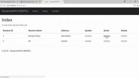 Part 5 ASP.NET CORE MVC Using CLI VSCODE (EF Code First)