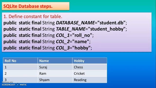 Android SQLite Database Tutorial with Example,part-1,#90 смотреть онлайн