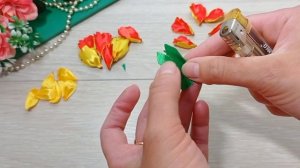 DIY ?Ах, эти бархатцы!!!Они прекрасны?Flores con cintas