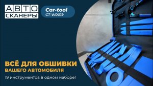 Обзор набора для снятия обшивки автомобиля CAR-TOOL CT-W0019