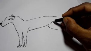 How to draw a realistic Airedale-draw a terrier mix-airedale terrier