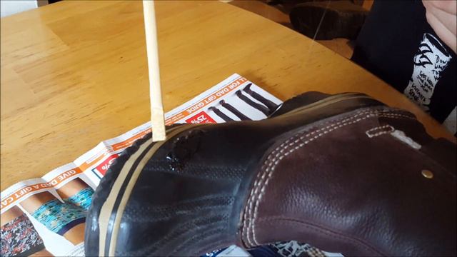 How to repair/fix your boot with Shoe Goo and the result#savemoney