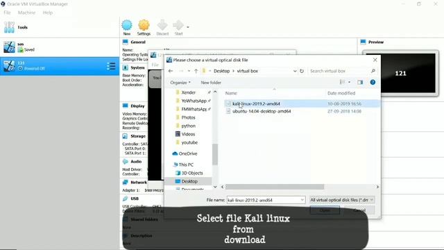 How to install kali linux in VirtualBox on Windows 10 #linux. kali linux ko install kese kare