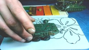 Игрушка из пластилина. Военный Бронитранспортер БТР. Лепка для детей. Поделки