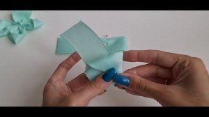 Одна однотонная репсовая лента / Бантики из лент 4 см