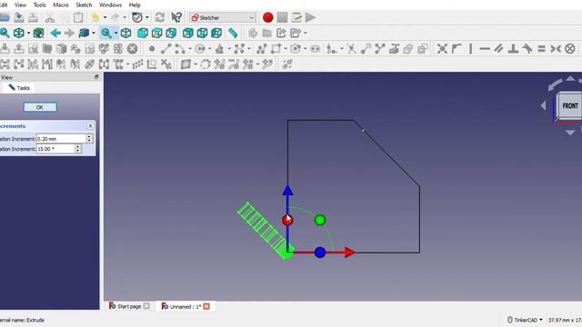 FreeCAD Draft ShapeString Tutorial